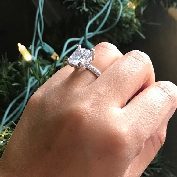 the Pink Box Jewelry Jewelry 66ct Cz Engagement Ring Poshmark